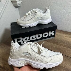 Reebok Daytona DMX II White Gray Mens Sneakers DV7256‎ Size 10.5 NEW